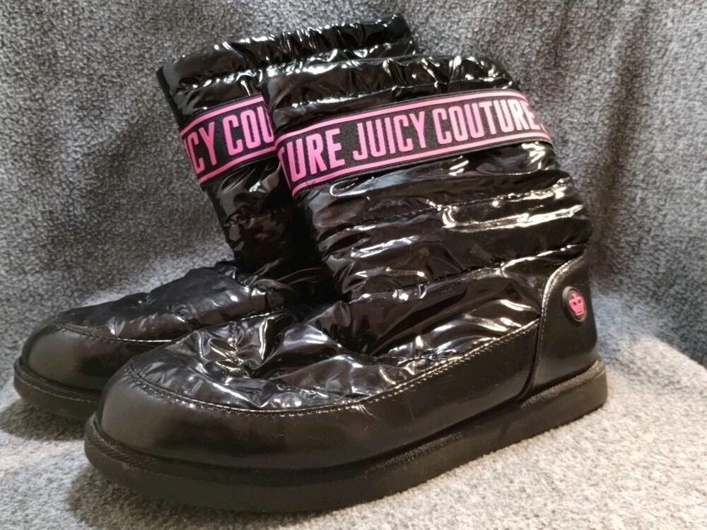 Juicy Couture Women Quilted Kissie Winter Boots Size 11 Waterproof Warm Snow